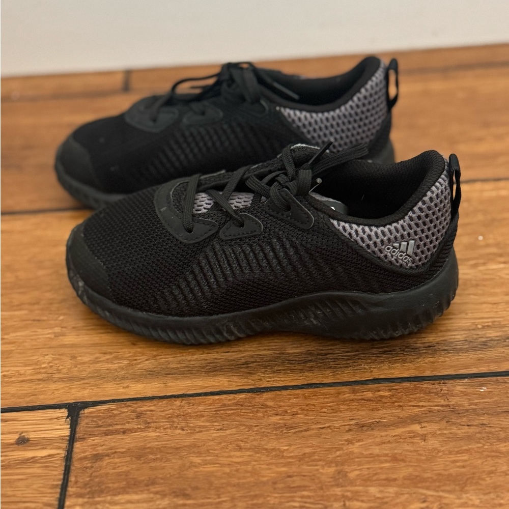 Adidas Kids Black and Gray Sneakers